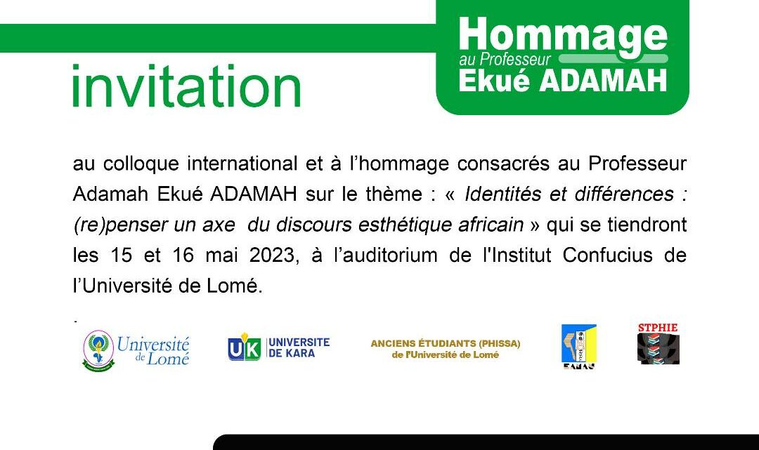 Colloque hommage Adamah Ekue ADAMAH