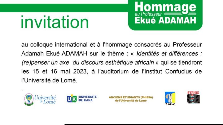 Colloque hommage Adamah Ekue ADAMAH